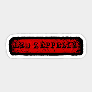 LZ Red Grunge Effect Sticker